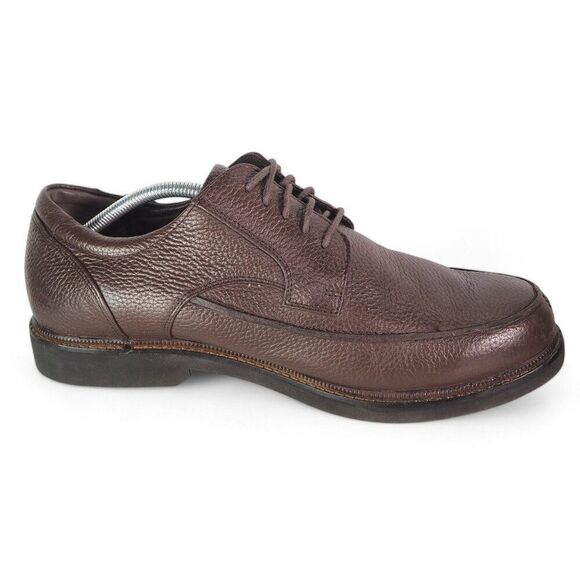 Apex Lexington Moc Toe Dress Oxfords Brown Leather LT910M Men's 12 XW - Picture 7 of 11